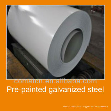 Prepaint galvanized steel for roofing manufacturing, white color